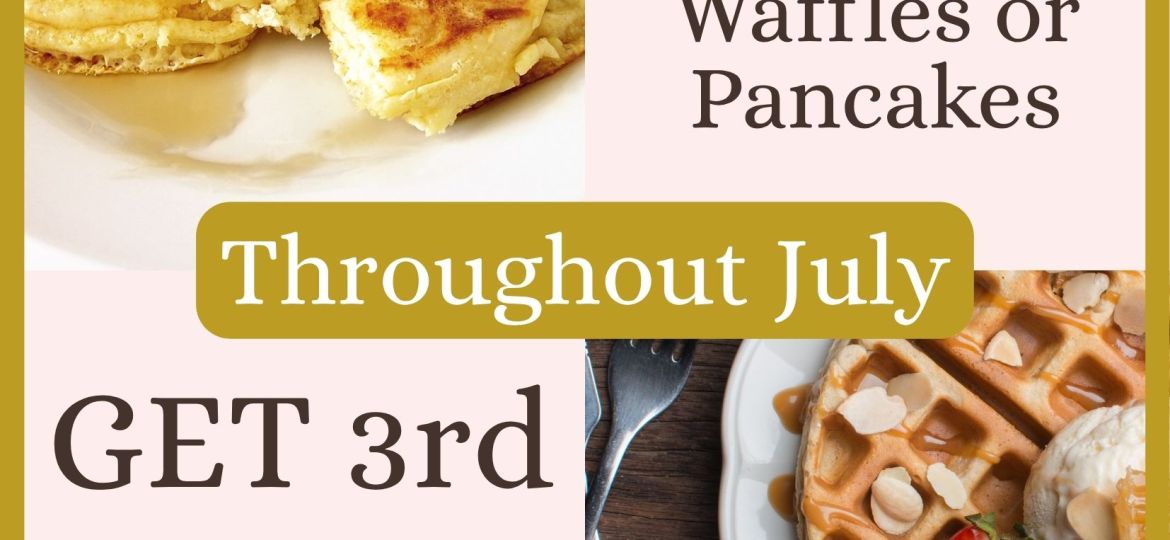 Waffle and pancake offer